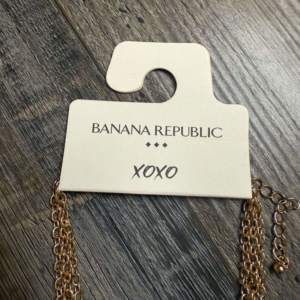 Banana Republic Gold Triple Chain Necklace - Picture 5 of 5